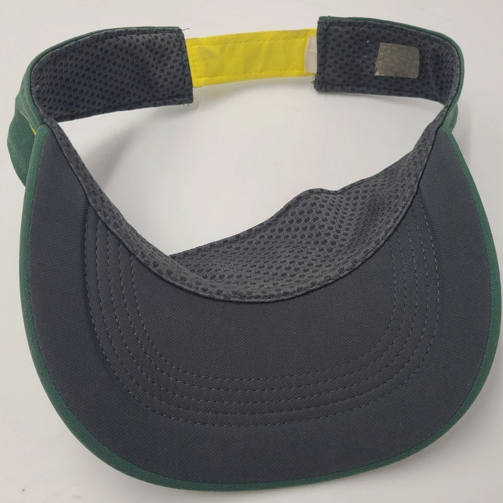 Oregon Ducks Visor Hat Adjustable Nike Green Yellow NCAA Logo Dri-Fit‎ Golf Men